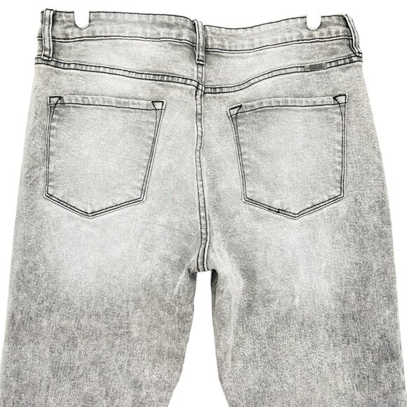 Kancan Women's Denim Jeans Size 30 Regular Fit High Rise Ankle Stretch Grey NWOT - Picture 4 of 12